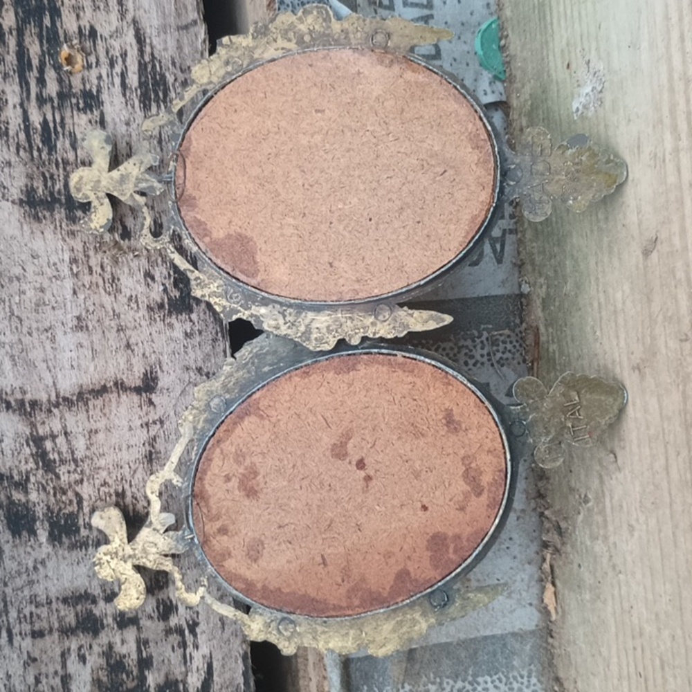 Vintage (2) Brass Oval Wall Decor - Picture 6 of 8